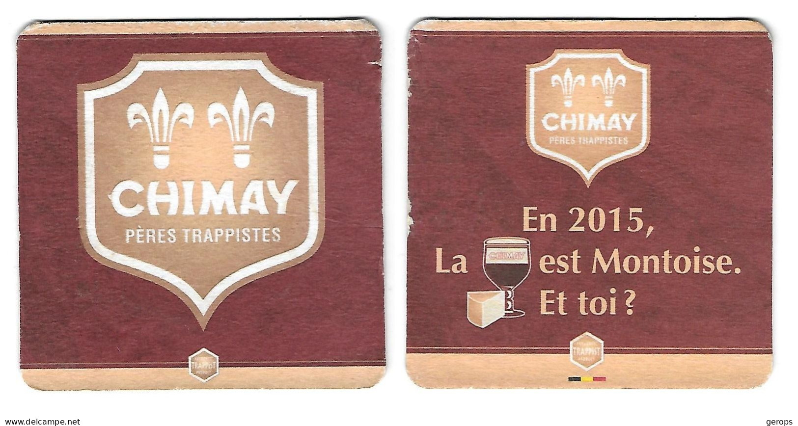 13a Chimay Péres Trappistes Rv 2015 (beschadigd) - Beer Mats