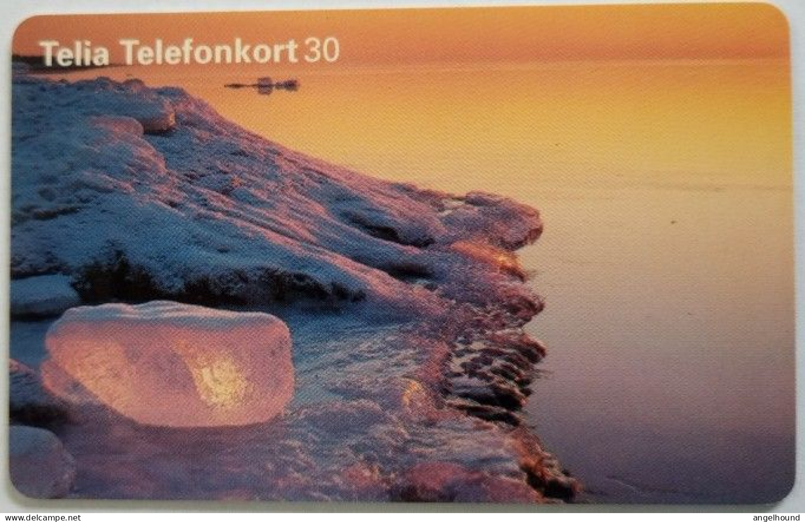 Sweden 30Mk. Chip Card - Iced Sea Shore - Vinterstrand - Zweden