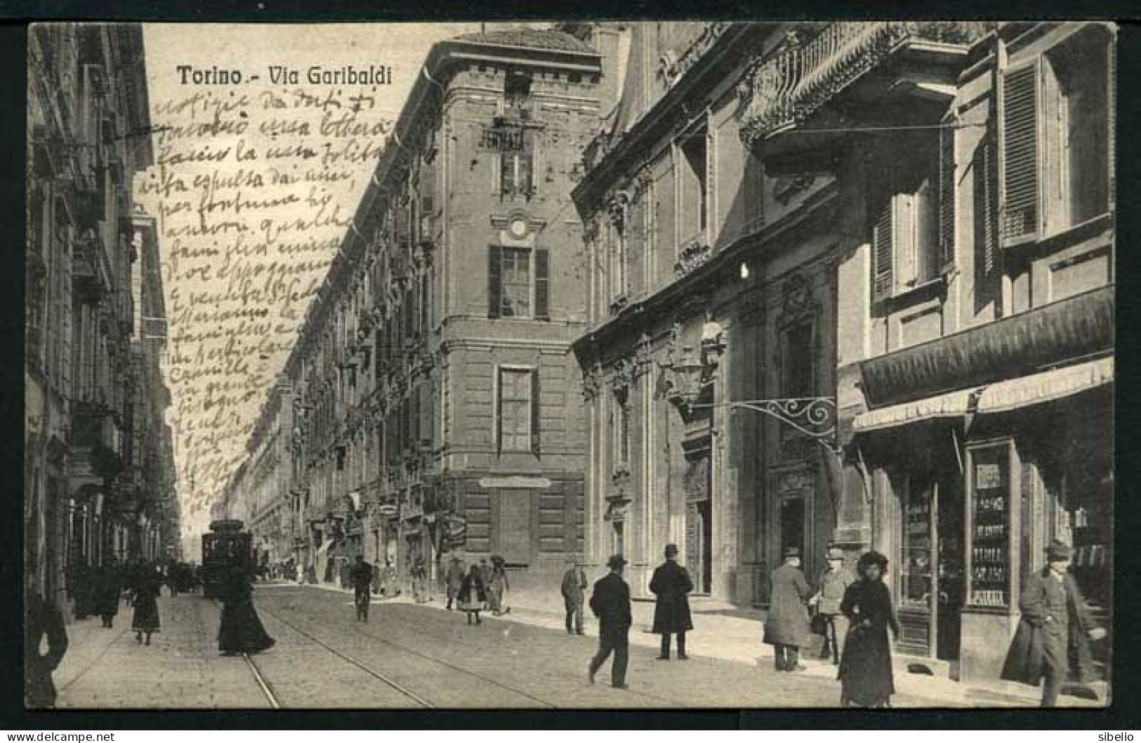 TORINO - Via Garibaldi - Viaggiata 1916 - Rif. 00686 - Other & Unclassified
