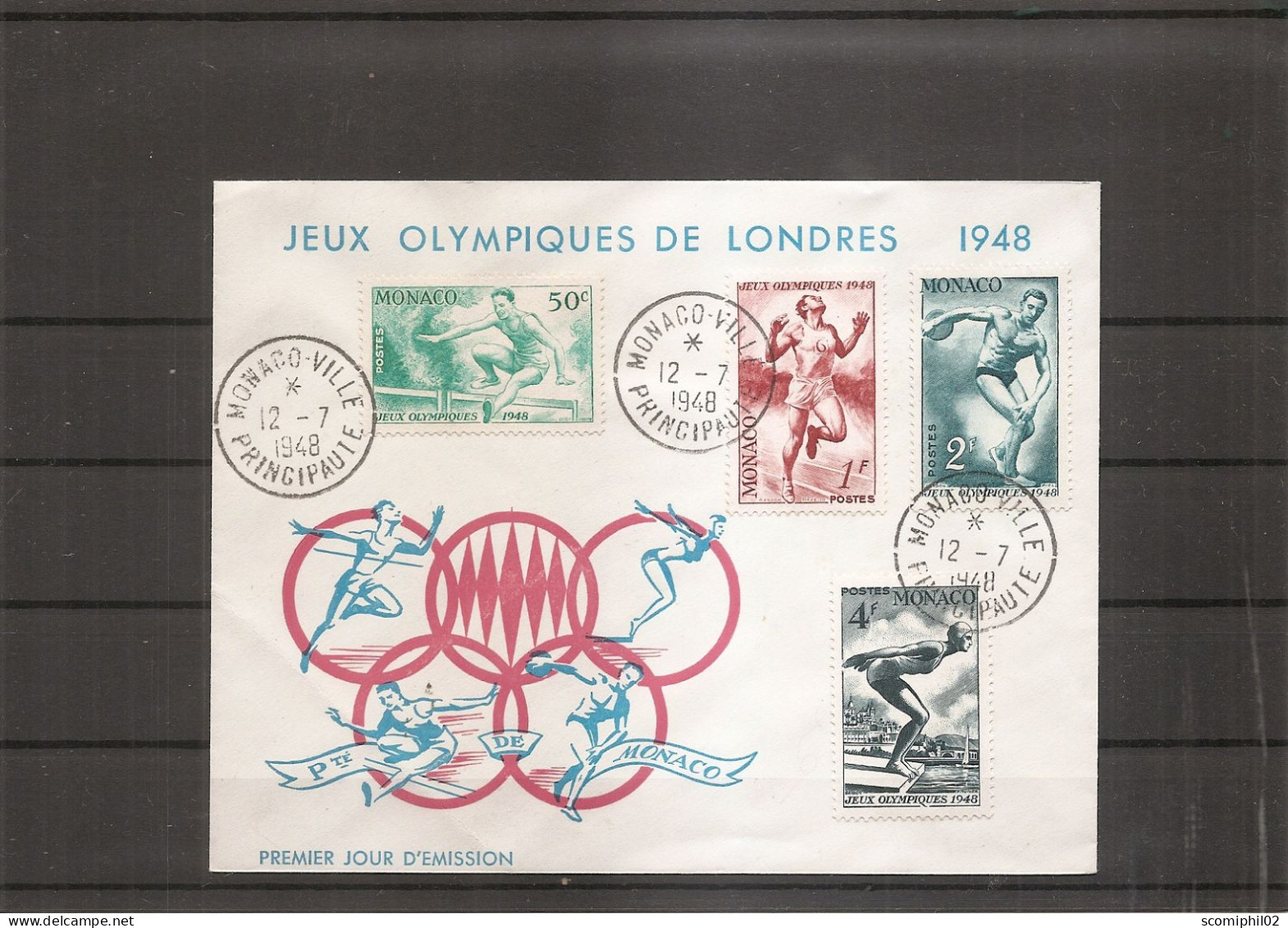 JO De Londres -1948 ( FDC De Monaco à Voir) - Summer 1948: London