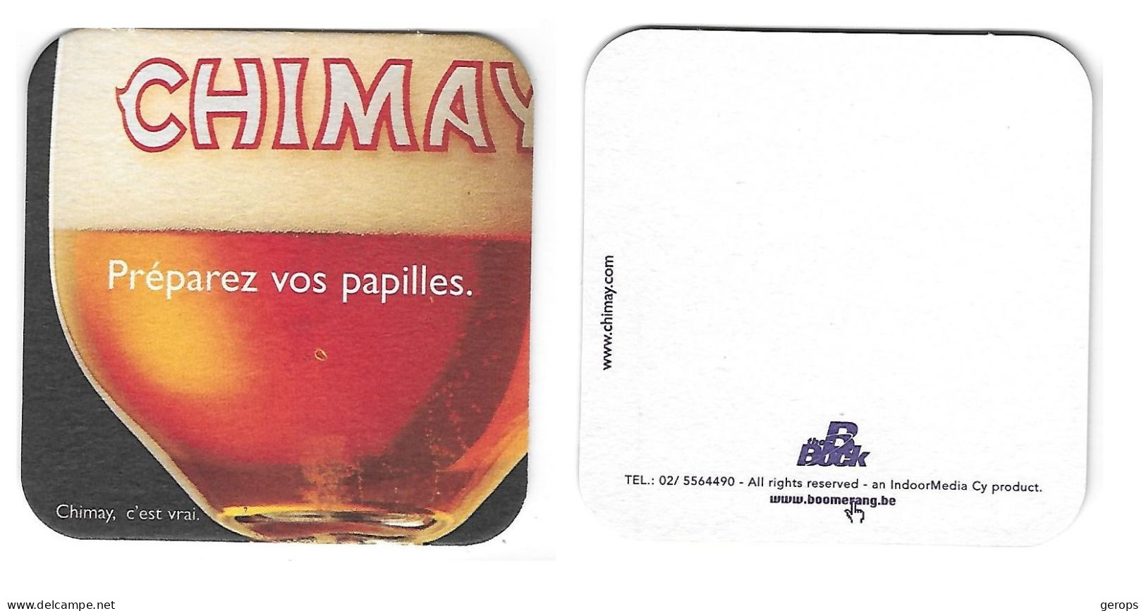 18a Chimay  Préparez Vos Papilles   Rv - Beer Mats