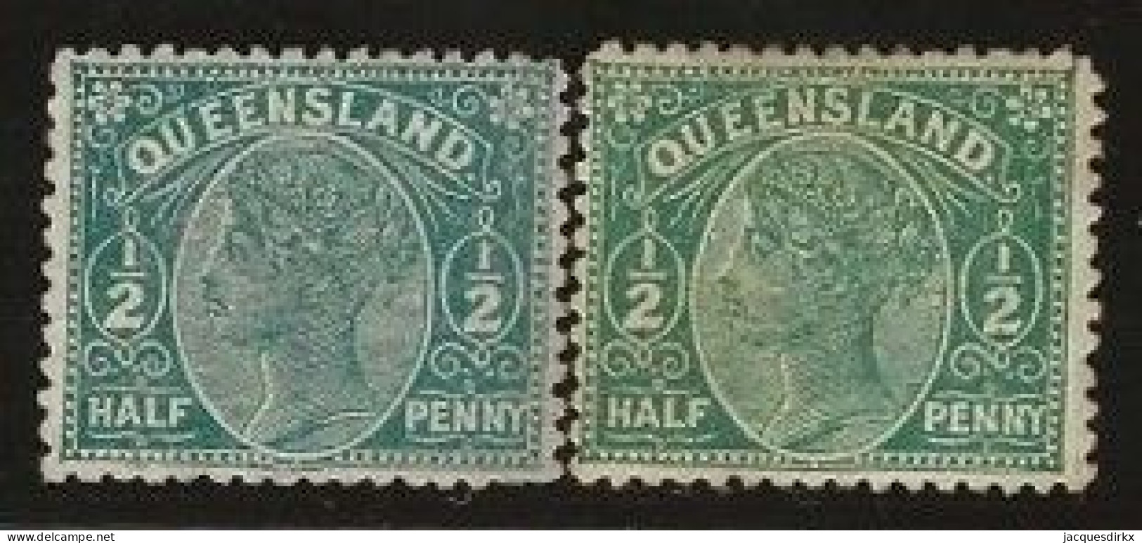Queensland    .   SG    .   186  2x   .   (*)      .    Mint Without Gum - Mint Stamps