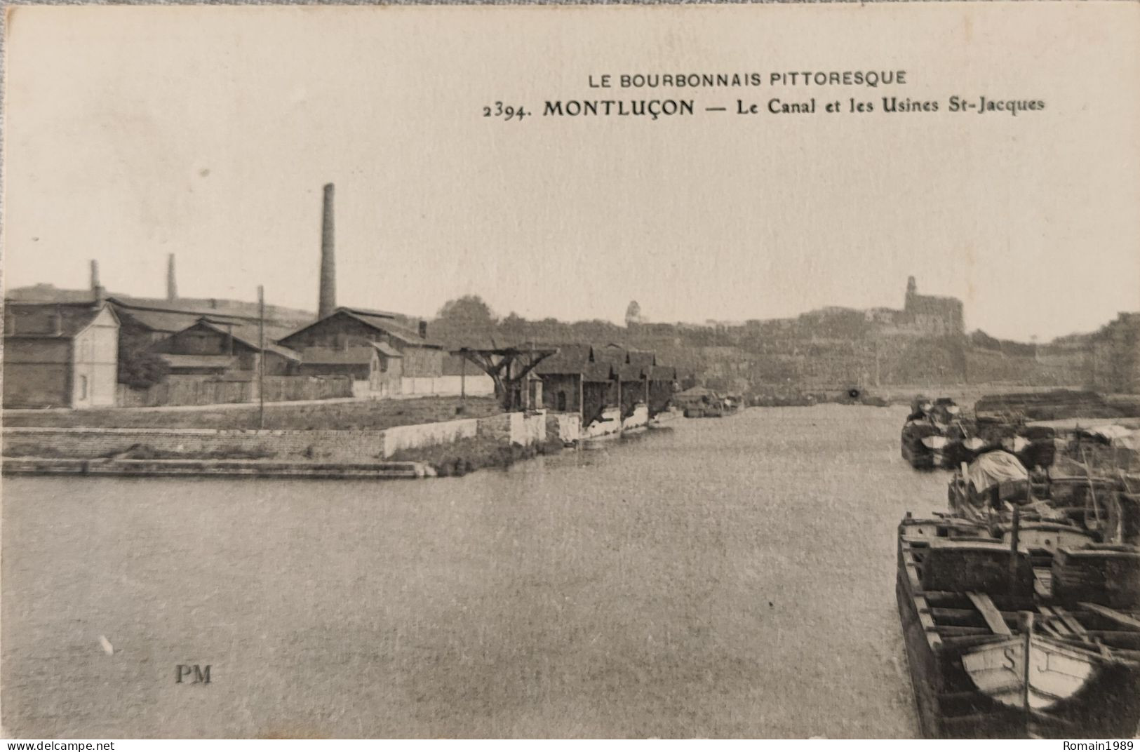 Montluçon Canal Et Usines Saint Jacques - Montlucon