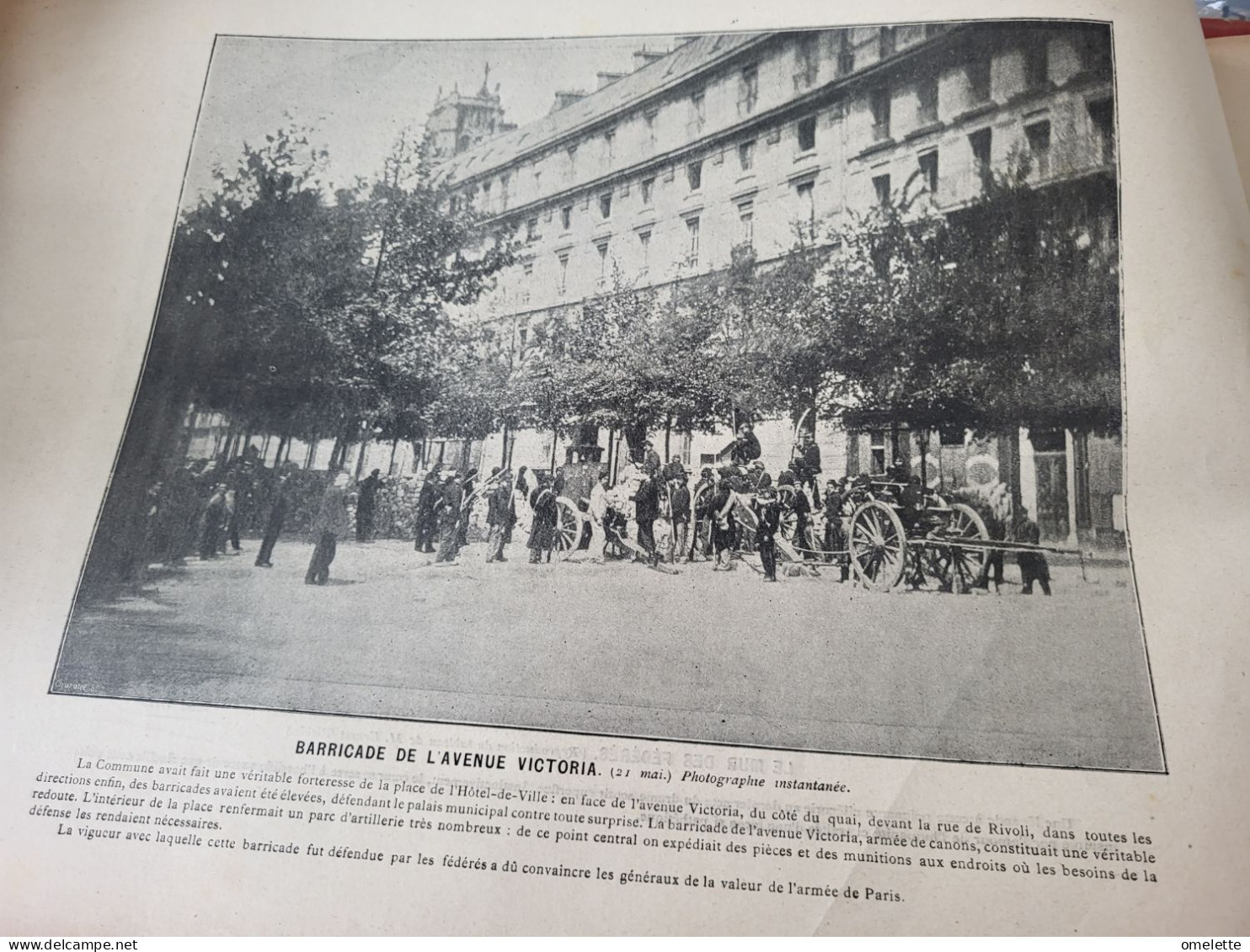 PARIS SOUS LA COMMUNE PAR PHOTOGRAPHIE (2) BARRICADE/DELESCLUZE COURBET /COLONNE VENDOME /BALLON MAIRIE/SEMAINE SANGLANT - Magazines - Before 1900