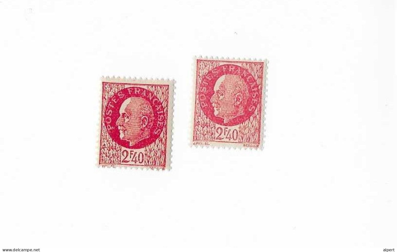 519  A Rouge - B Rouge Amiline - Unused Stamps