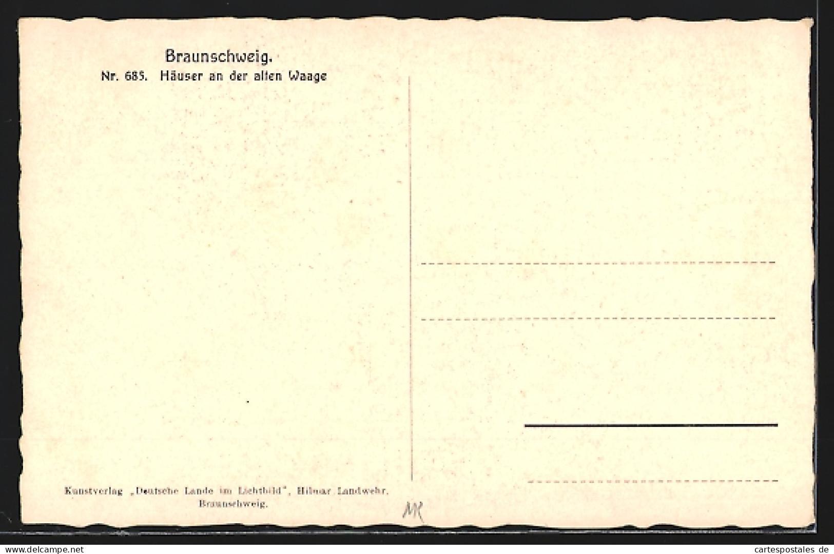 AK Braunschweig, Häuser An Der Alten Waage  - Braunschweig