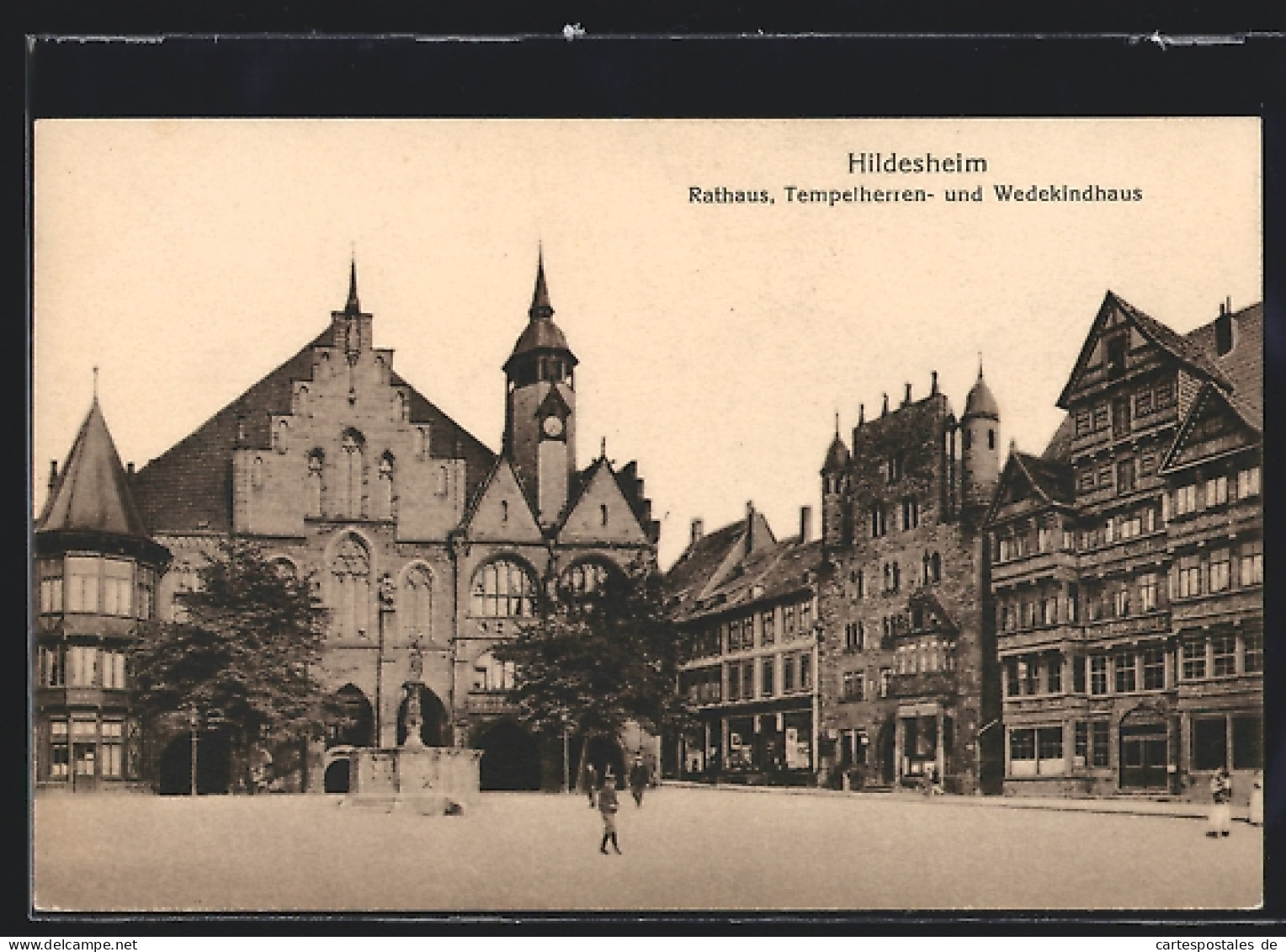 AK Hildesheim, Markt Mit Rathaus, Tempelherren- U. Wedekindhaus  - Hildesheim