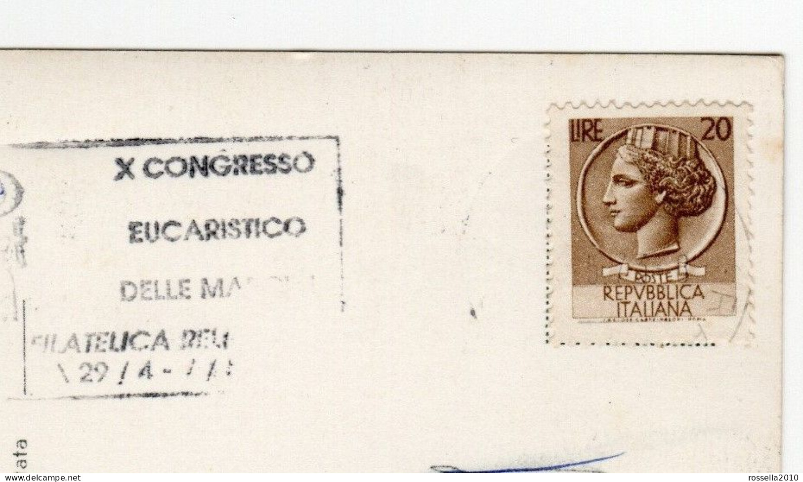 CARTOLINA ITALIA 1989 SENIGALLIA SALUTI VEDUTINE ANNULLO X CONGRESSO EUCARISTICO MARCHE Italy Postcard ITALIEN AK - Senigallia