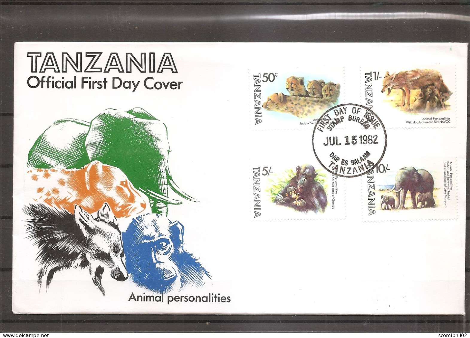 Tanzanie - Faune ( FDC De 1982 à Voir) - Tansania (1964-...)