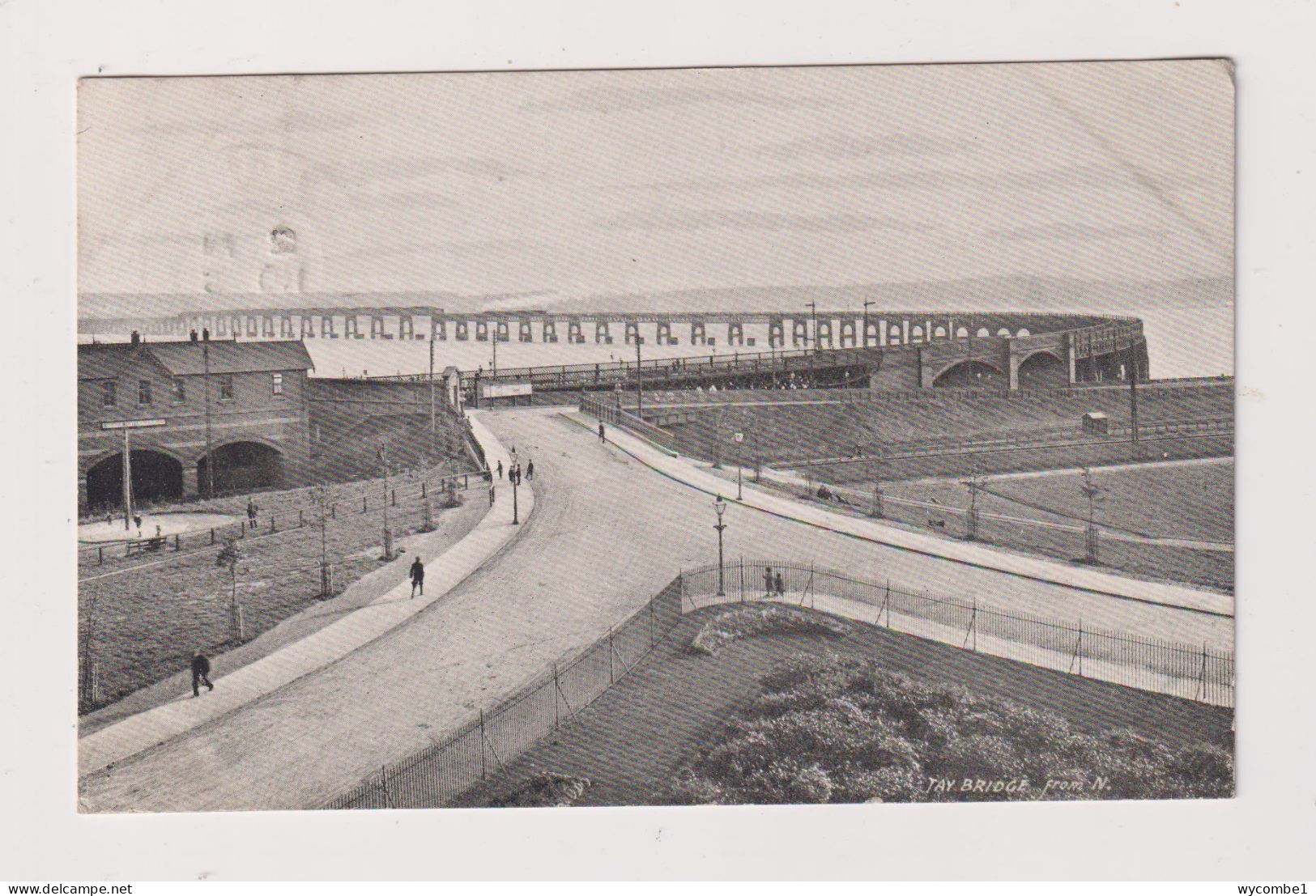 SCOTLAND - Tay Bridge Used Vintage Postcard - Fife