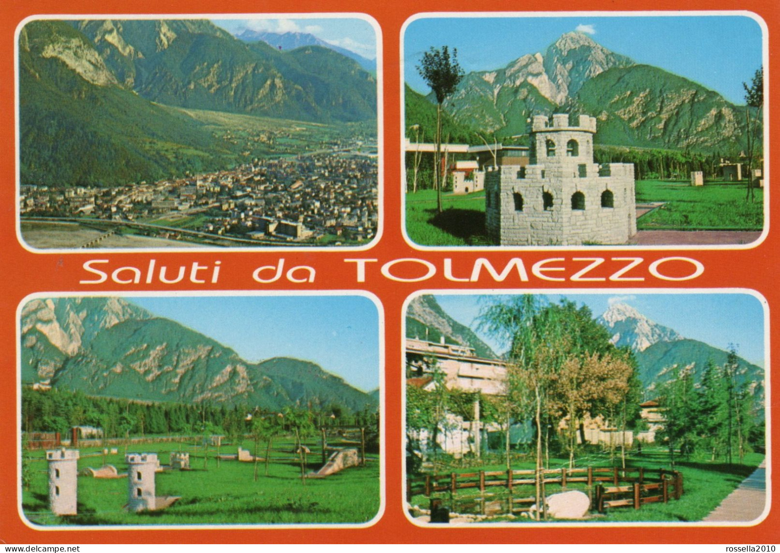 CARTOLINA ITALIA 1996 UDINE TOLMEZZO SALUTI VEDUTINE Italy Postcard ITALIEN AK - Udine