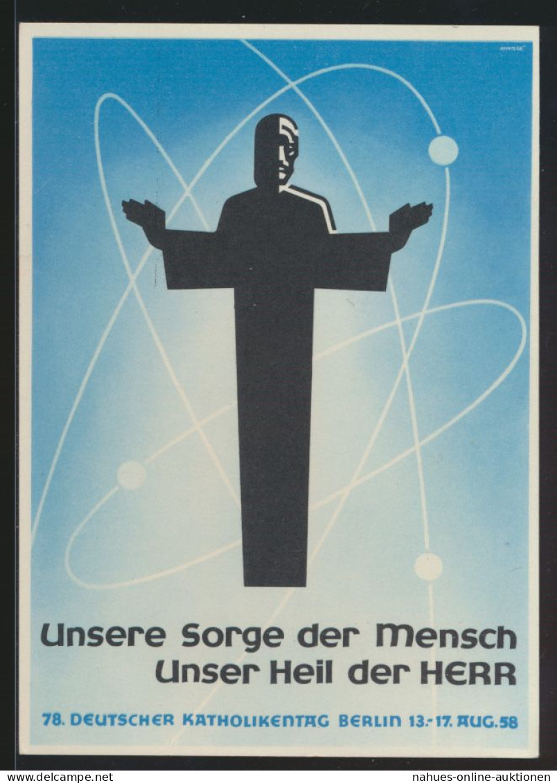 Bund Ansichtskarte Katholikentag Berlin Anlaßkarte Kirche Glaube Religion SST - Covers & Documents