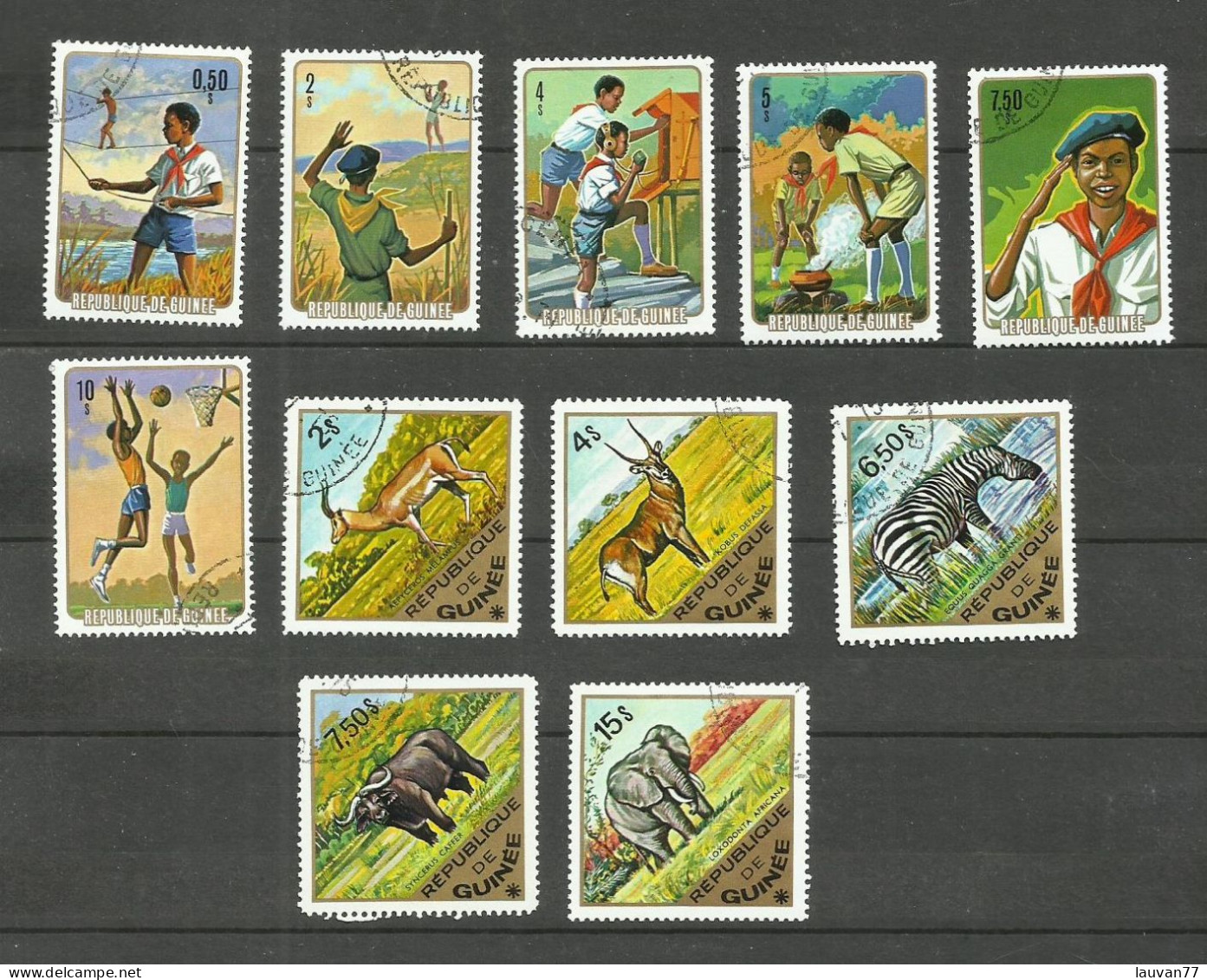 GUINEE N°533 à 538, 540, 542, 545, 546, 550 Cote 4.35€ - Guinée (1958-...)