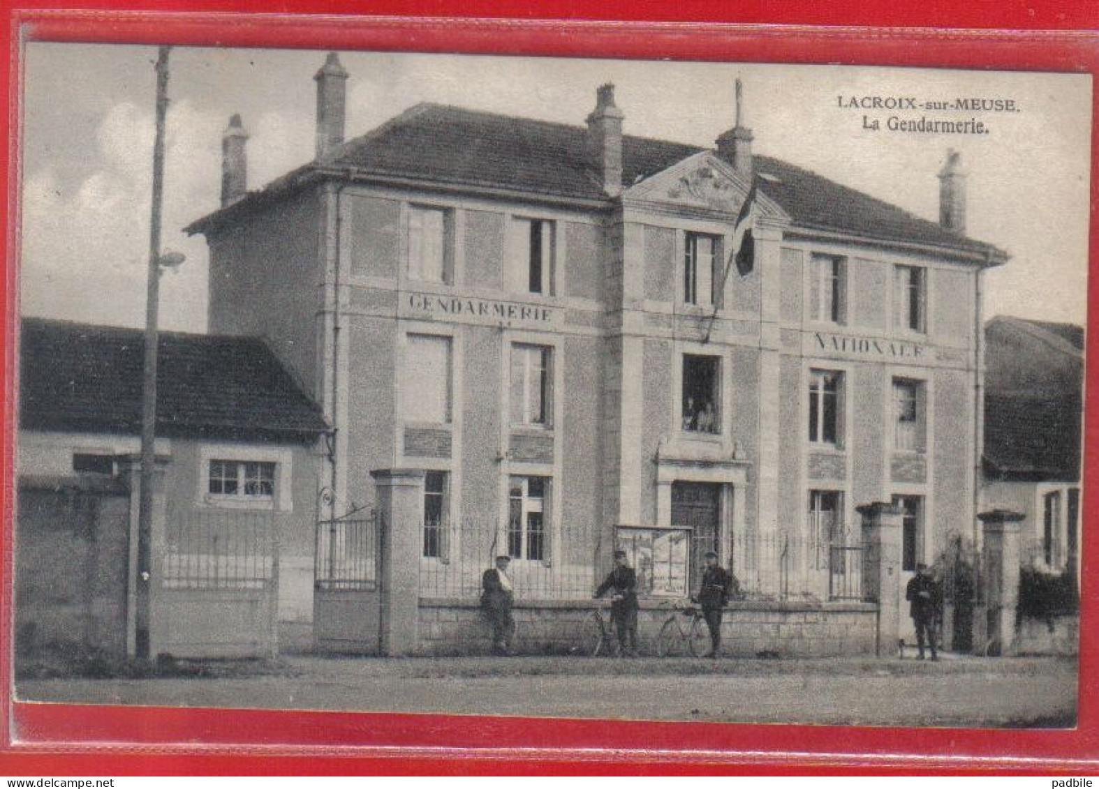 Carte Postale 55. Lacroix-sur-Meuse  La Gendarmerie Nationale Très Beau Plan - Autres & Non Classés