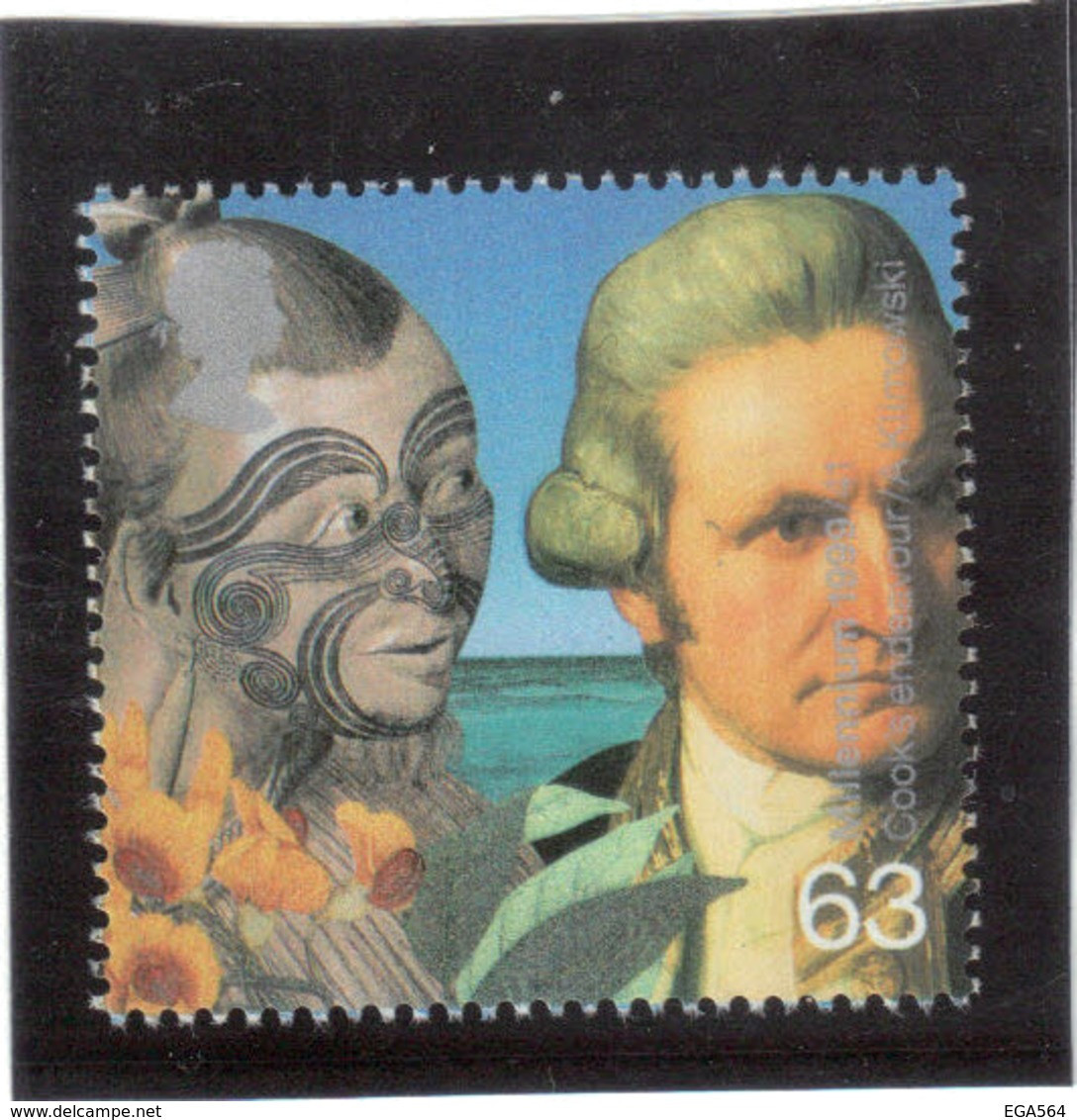R12 - Grande Bretagne - PO 2073 ** MNH De 1999 - James COOK  Et  Homme De Nouvelle Zélande - Unused Stamps