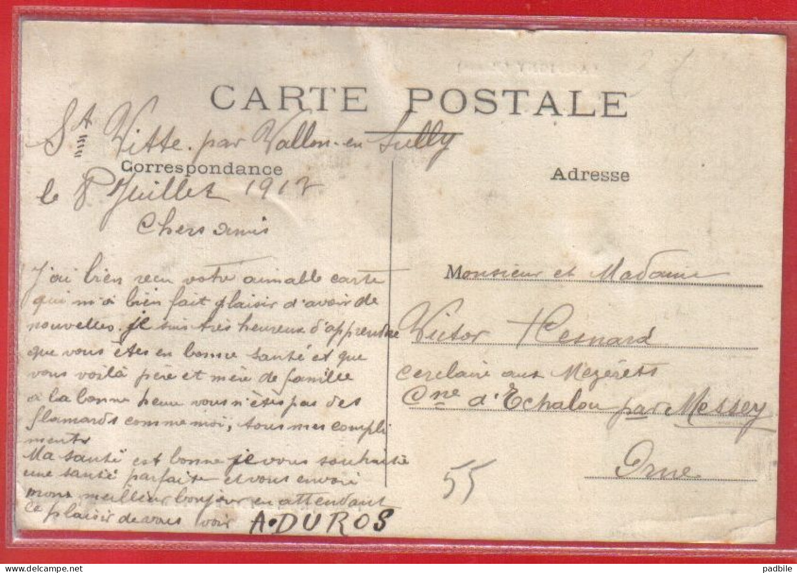 Carte Postale 55. Sampigny Le Clos  Résidence De M. Poincarré  Médaillon Très Beau Plan - Other & Unclassified