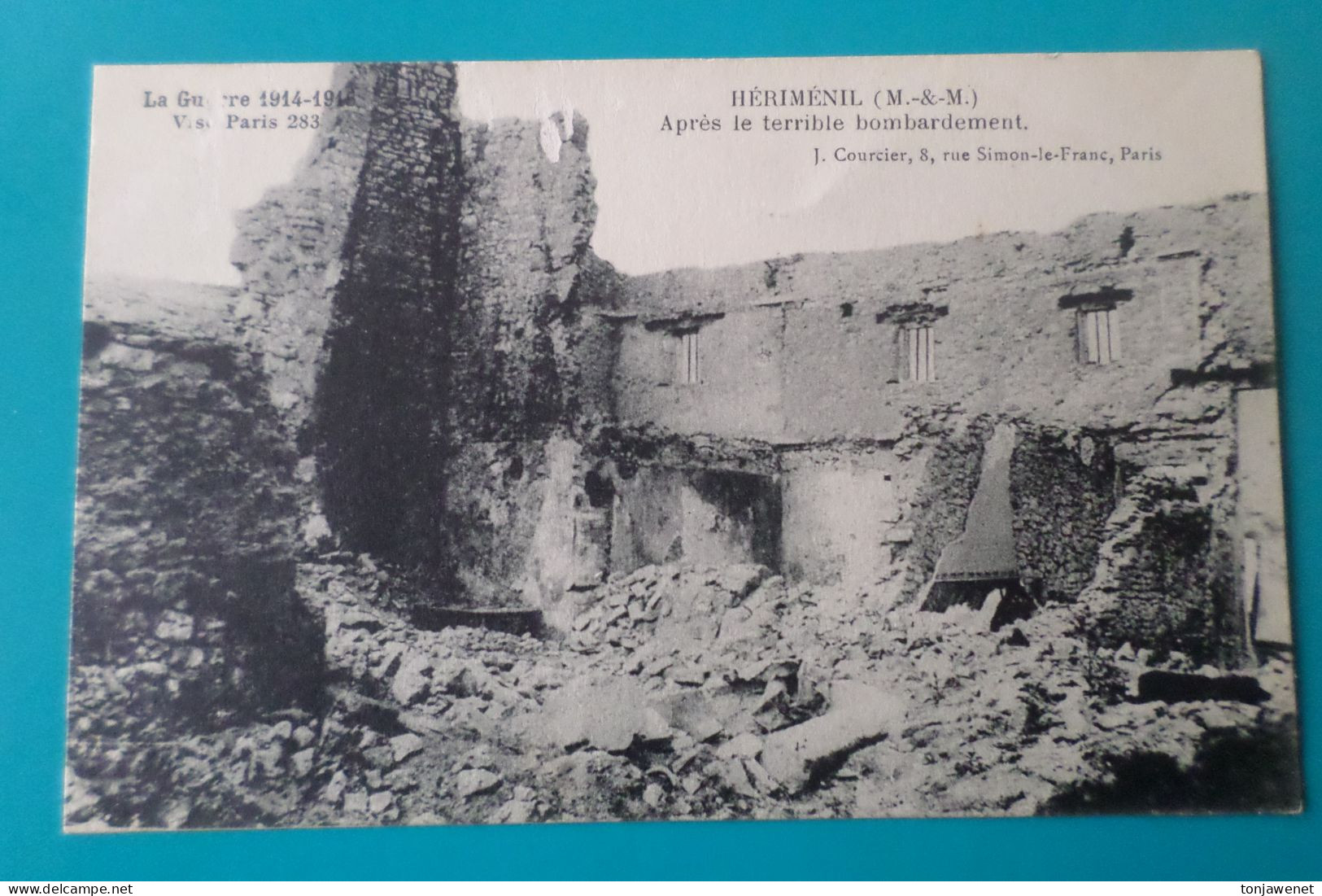 HERIMENIL - Après Le Terrible Bombardement ( 54 Meurthe Et Moselle ) - Autres & Non Classés