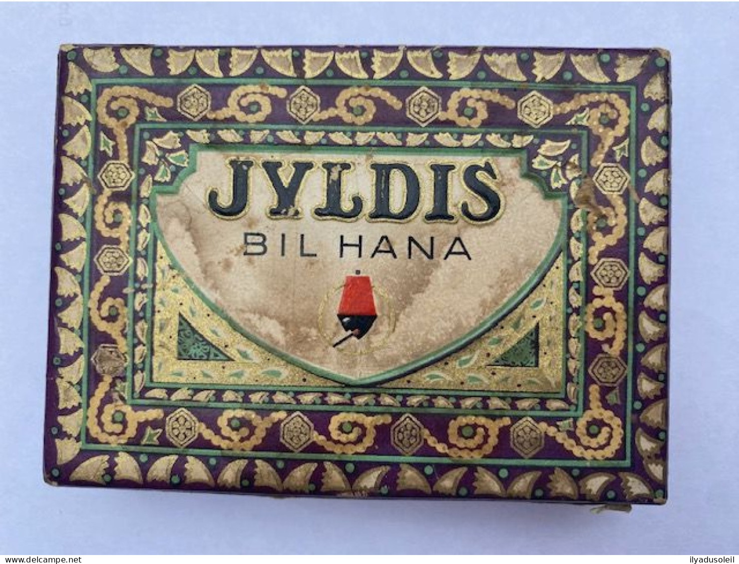 Boite De 20 Cigarettes Jyldis Bil Hana En Carton Avec Vignette Albana - Contenitori Di Tabacco (vuoti)