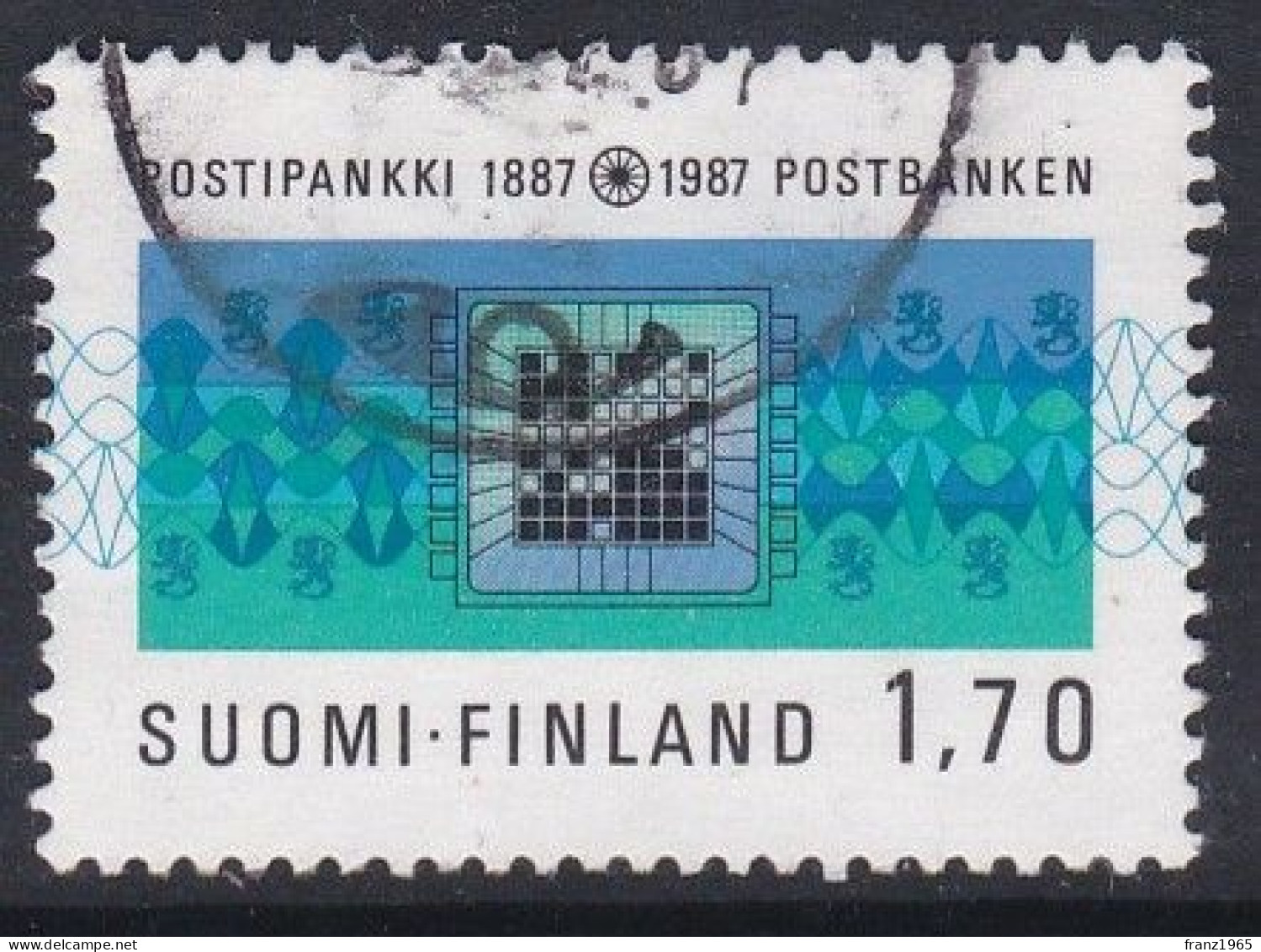 100 Years Of Finnish Postal Savings Bank - 1987 - Oblitérés