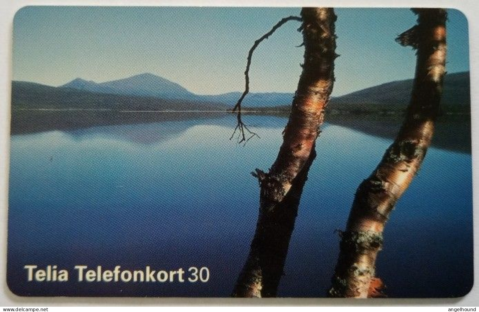 Sweden 30Mk. Chip Card - Birches On Lakeshore - Schweden