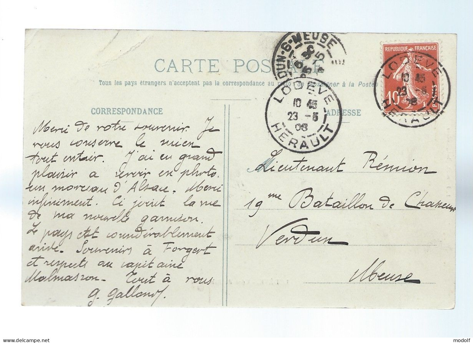CPA - 34 - Lodève - Côté De Ribaudrac - Circulée En 1908 - Lodeve
