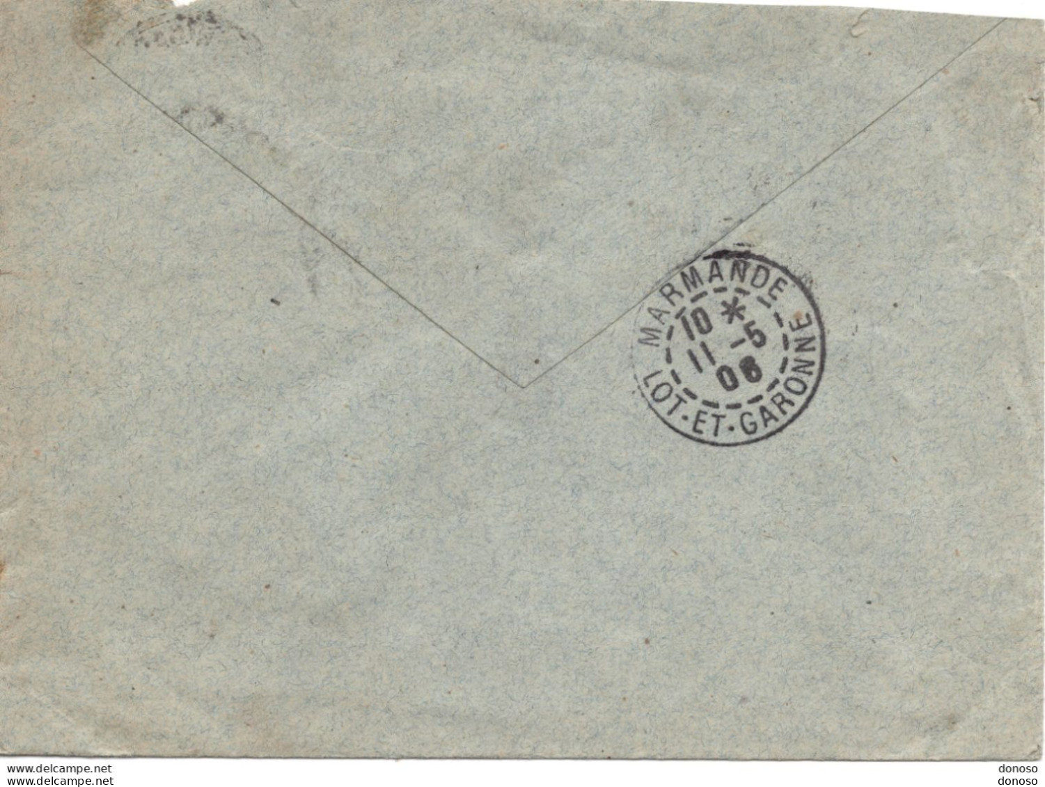 Lettre De 1906 Pour Marmande, Type Semeuse Lignée - 1877-1920: Période Semi Moderne