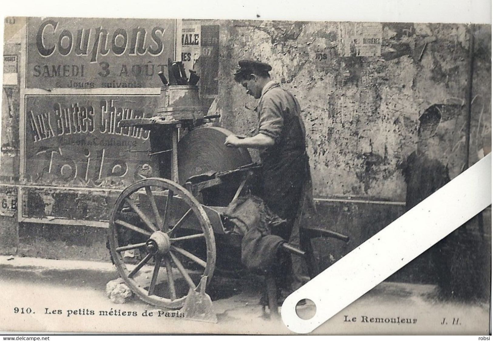 75 Paris, Les Petits Métiers Hauser, J.H... N° 910,  Le Rémouleur,  D5317 - Artisanry In Paris