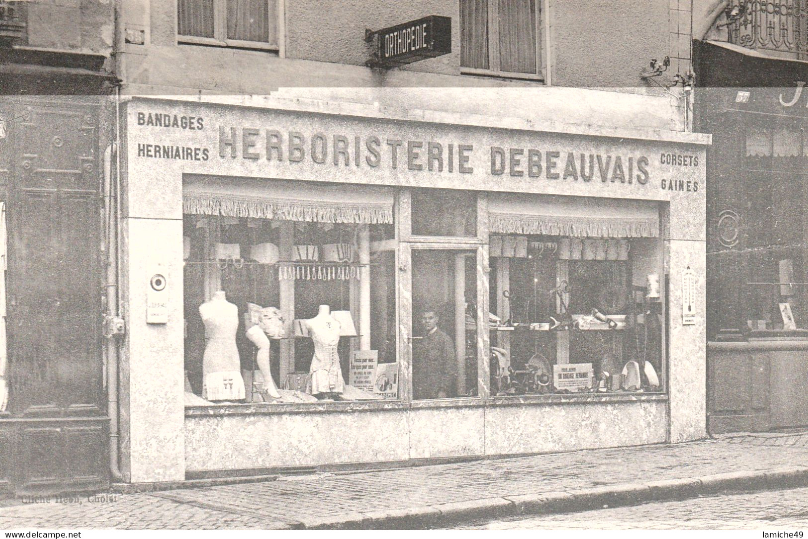 CHOLET Herboristerie Debeauvais  Orthopédie  Corsets Gaines Bandages  Herniaires Circulée 1933 - Cholet