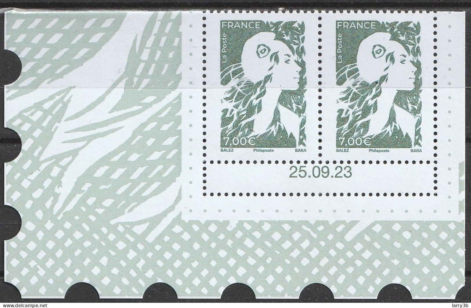 2024 - Coin Daté Bloc 2 Timbres Issus De L'affiche Numérotée "MARIANNE DE L’AVENIR"  7,00 EUROS - NEUF ** MNH - Mint/Hinged