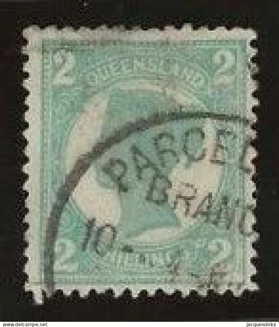 Queensland    .   SG    .  254  (2 Scans)     .   O      .     Cancelled - Used Stamps