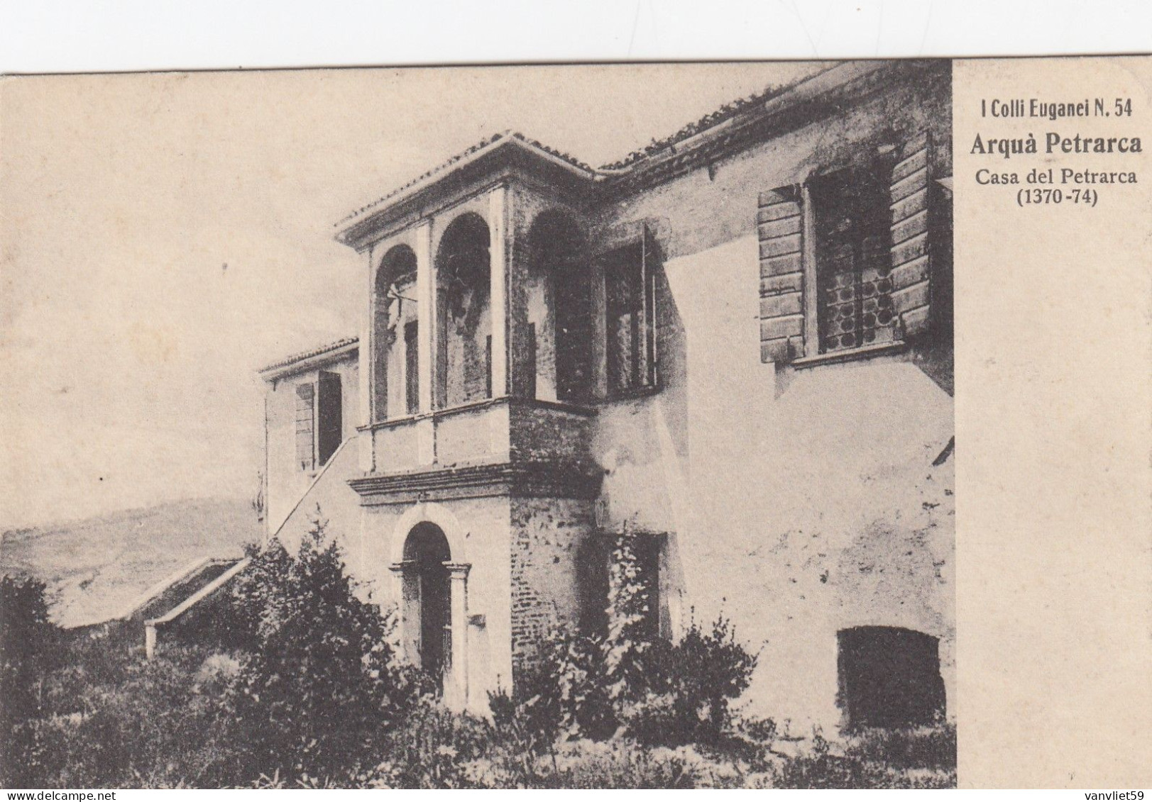 ARQUÀ PETRARCA-PADOVA-CASA DEL PETRARCA-CARTOLINA NON VIAGGIATA 1910-1920 - Padova (Padua)