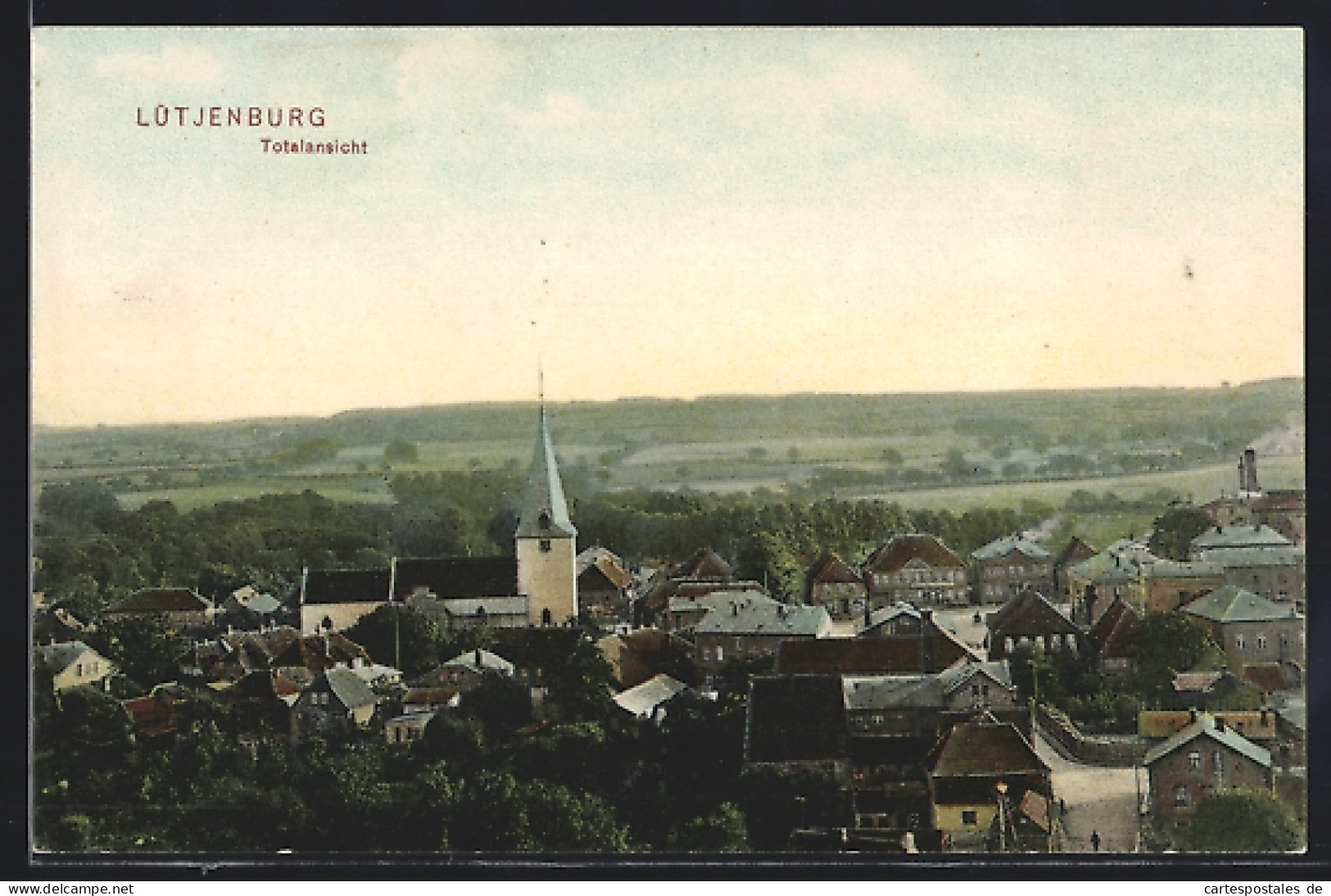 AK Lütjenburg, Totalansicht Mit Kirchturm  - Luetjenburg