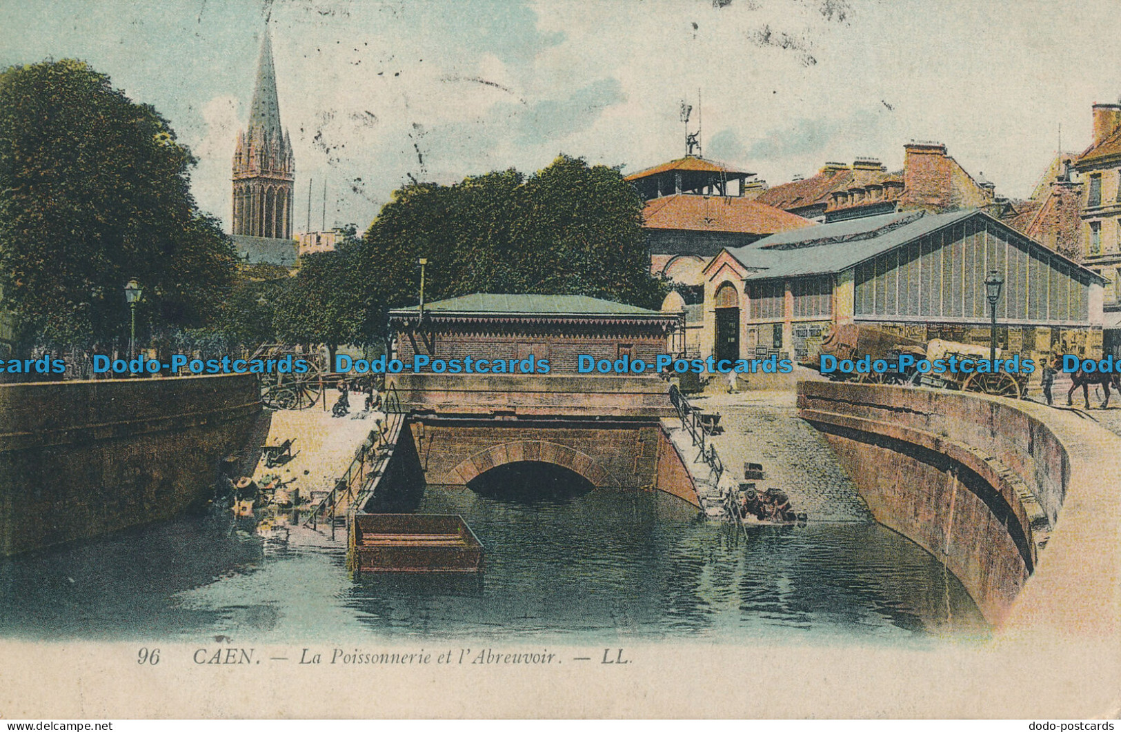 R046859 Caen. La Poissonnerie Et L Abreuvoir. LL. No 96. 1912 - Monde