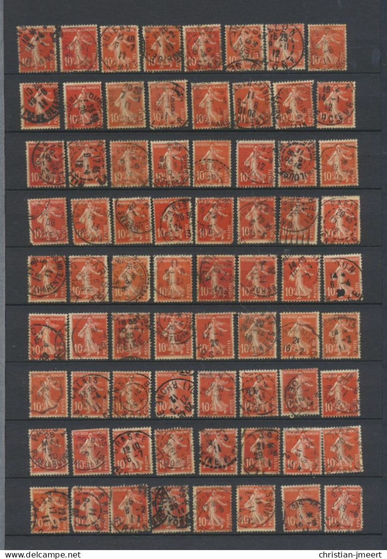 France Semeuse Camée  144 Timbres Pour Recherches - 1906-38 Semeuse Camée