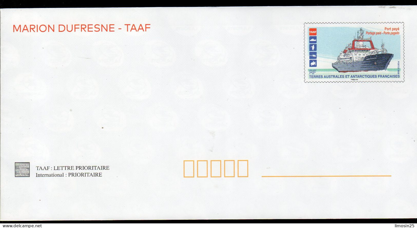 TAAF - Marion Dufresnes - 2020 - Postal Stationery