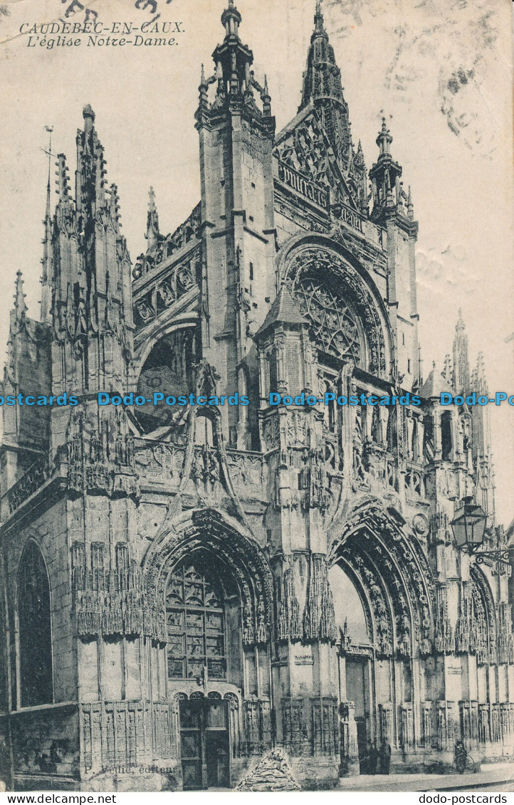 R046907 Caudebec En Caux. L Eglise Notre Dame. 1910 - Monde