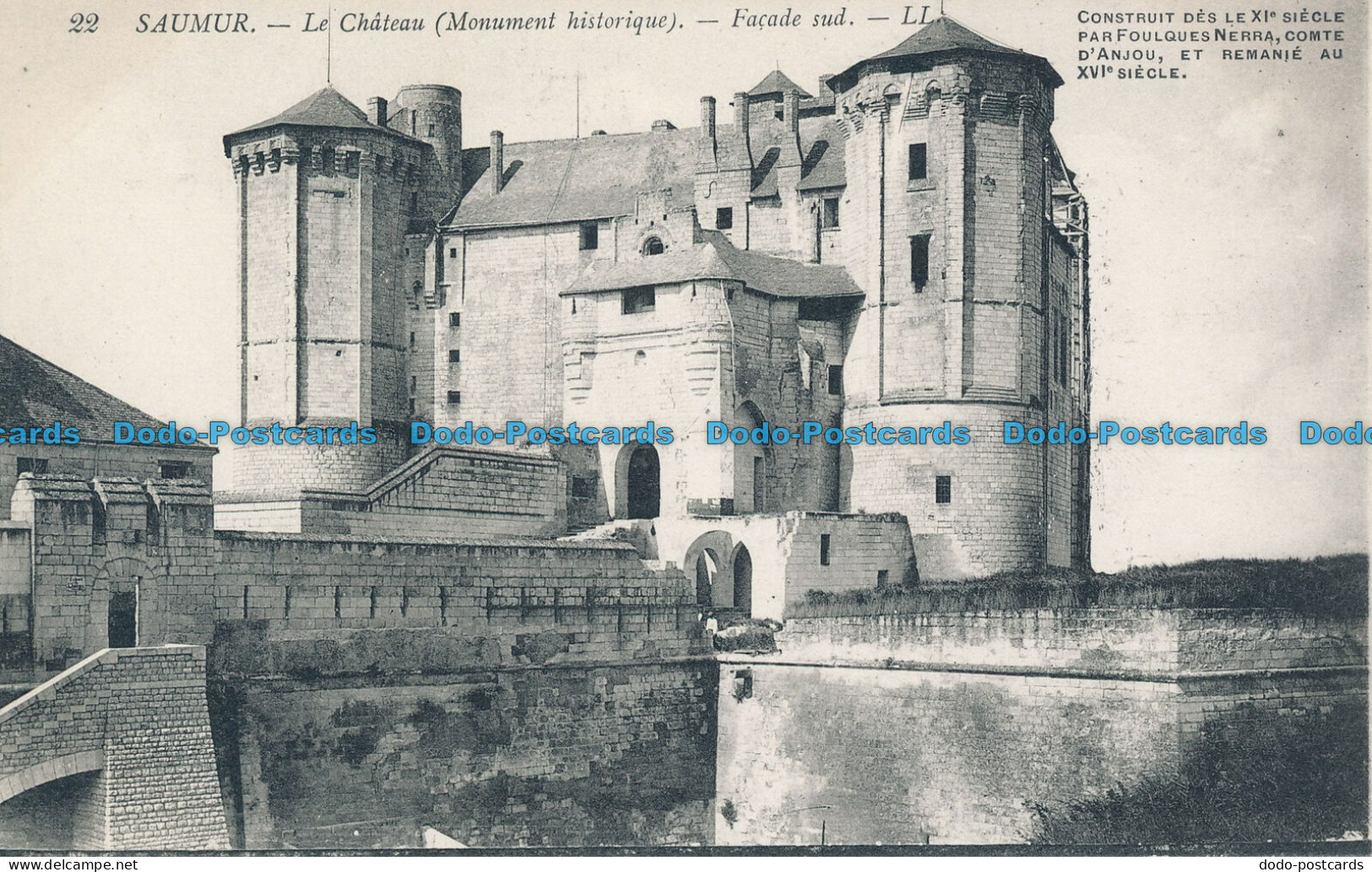 R046917 Saumur. Le Chateau. Facade Sud. LL. No 22 - Monde