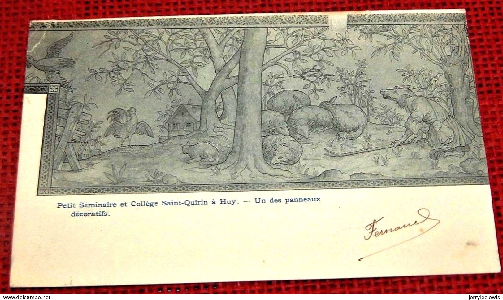 HUY  - 3 CARTES : Petit Séminaire Et Collège Saint Quirin -   Panneaux Décoratifs - 1905 - Hoei