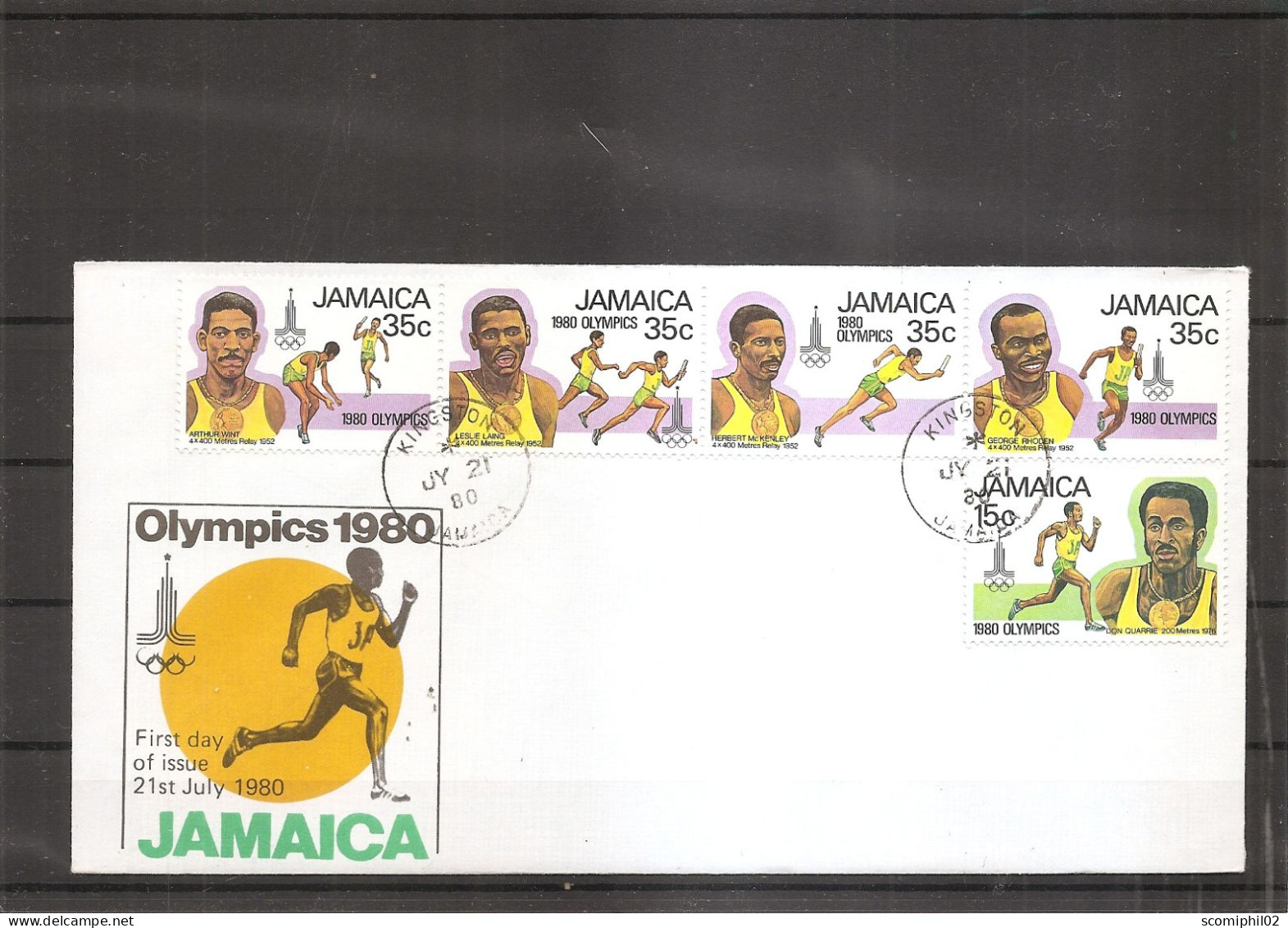 Jamaique - JO De Moscou ( FDC De 1980 à Voir) - Jamaica (1962-...)