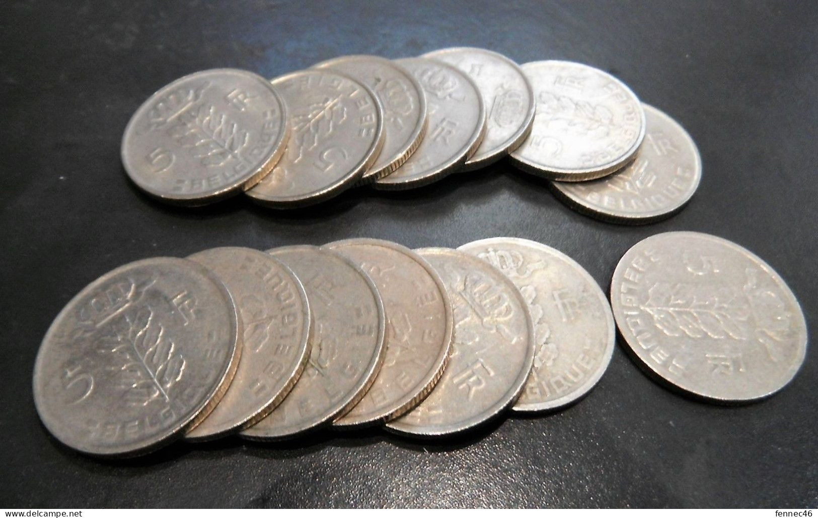 * Lot De 12 Pièces De 5 Francs Belge (Monnaie D'avant L'Euro) - Autres & Non Classés
