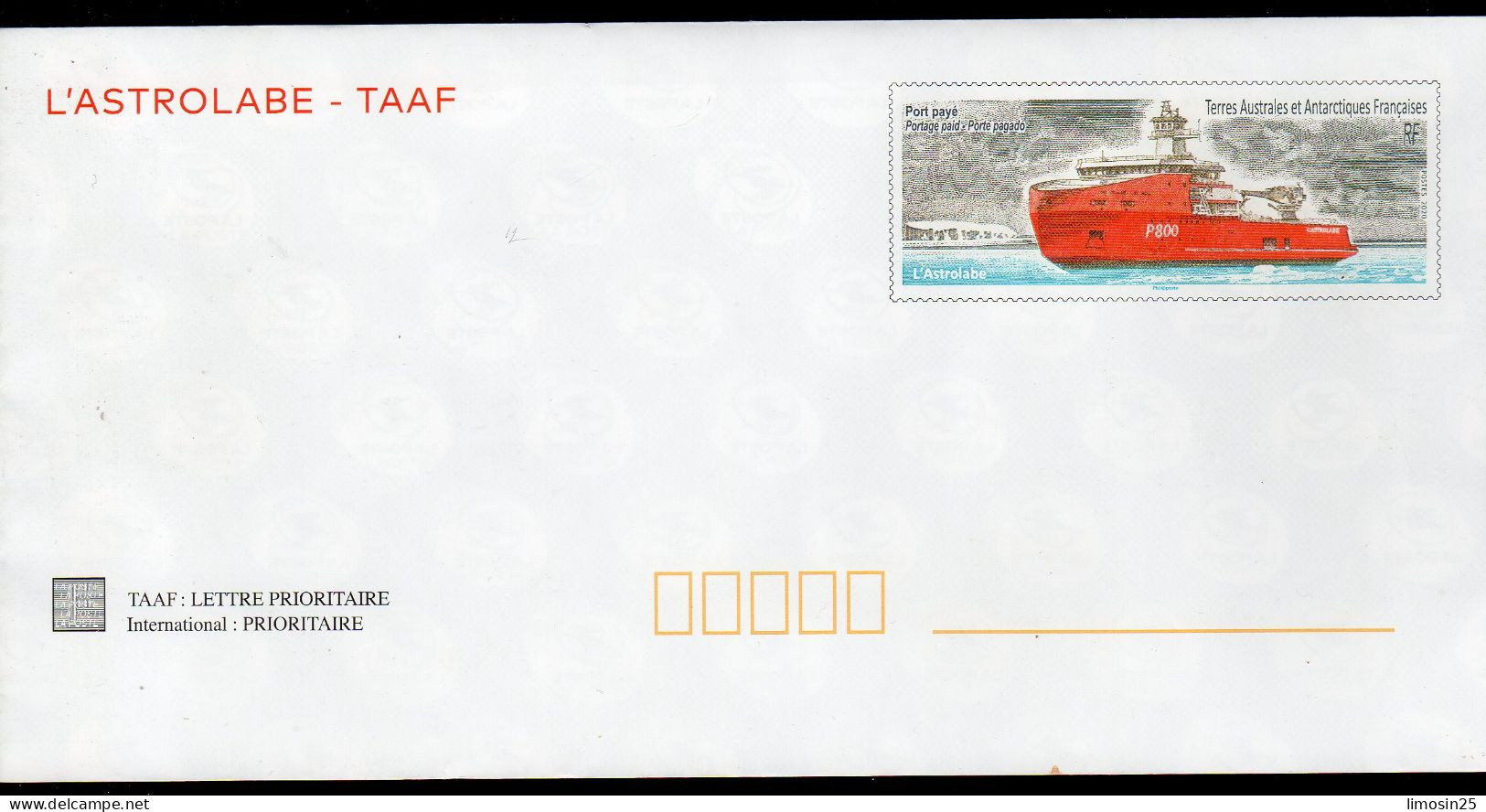 TAAF - L'Astrolabe - 2020 - Postal Stationery