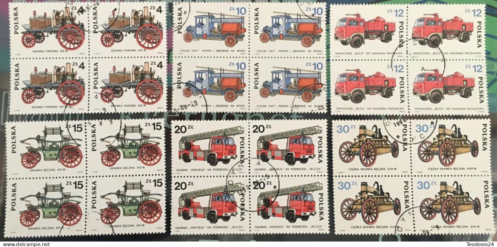 Polonia POLAND 1985 MI  2961- 66 USED Bl4 - Used Stamps