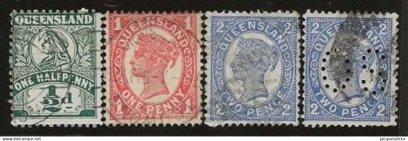 Queensland    .   SG    .  286/288      .   O      .     Cancelled - Oblitérés