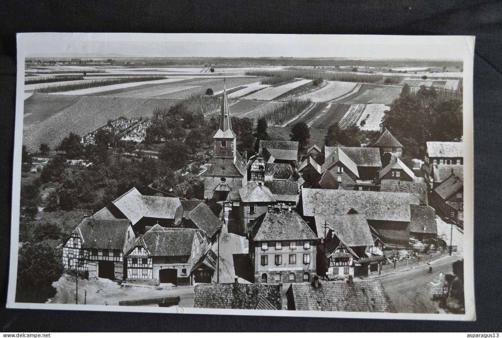 Lot de 74 grandes photos aeriennes LAPIE (la localisation figure au dos) format 27x45