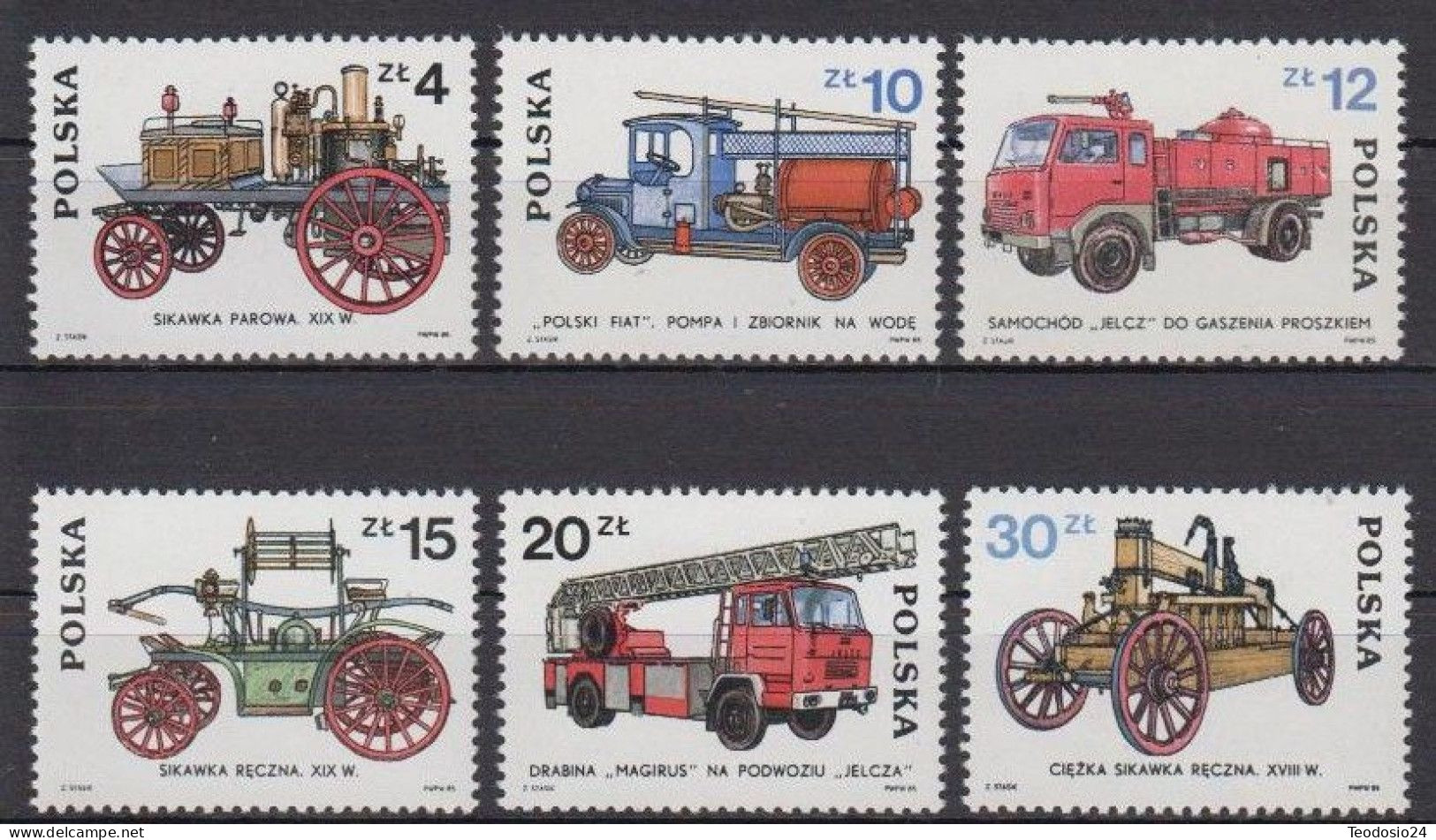 Polonia POLAND 1985 MI  2961- 66 ** - Unused Stamps