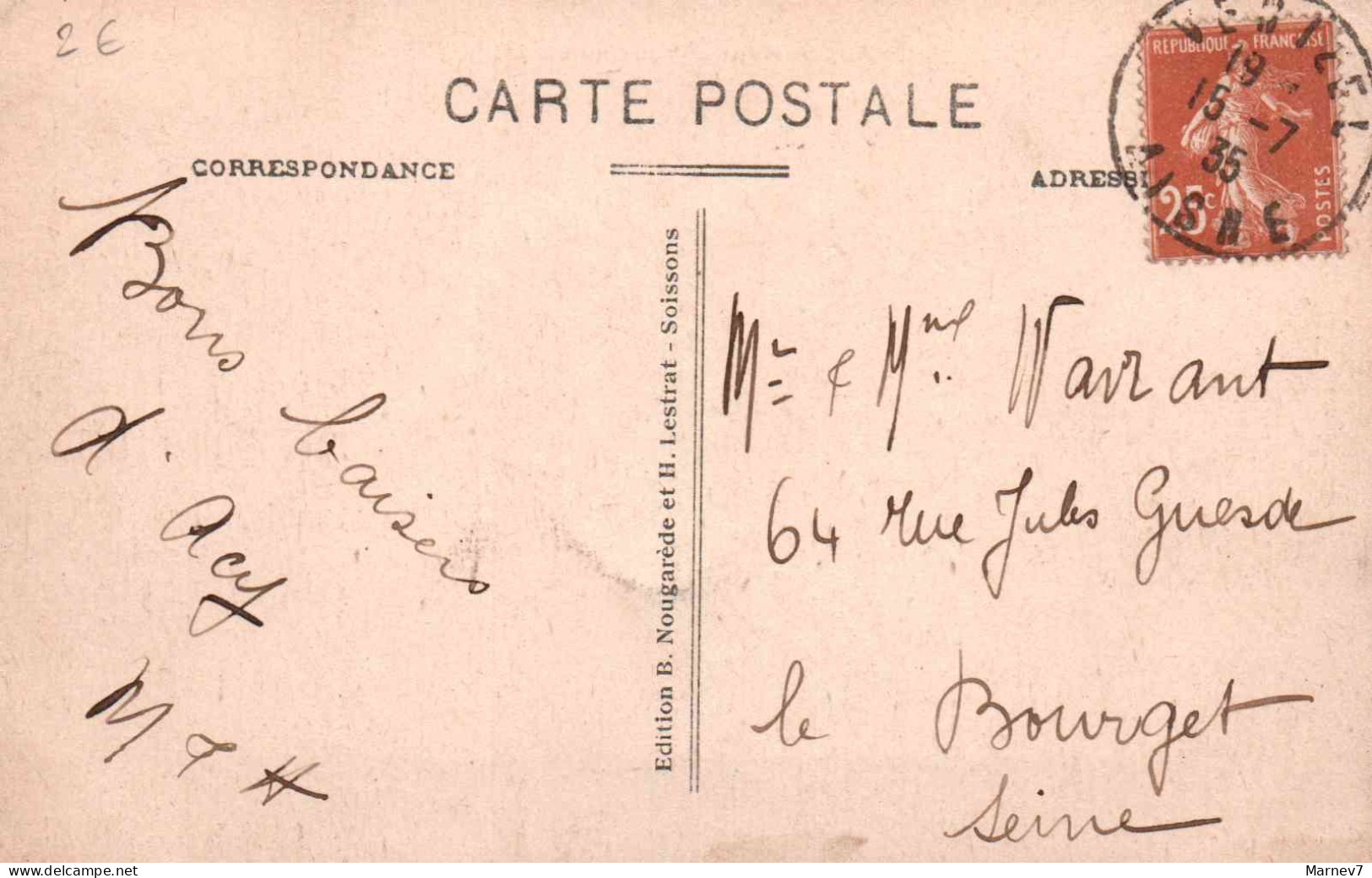 02 Aisne - CPA - ACY Le HAUT - Vue Générale - 1935 - Other & Unclassified