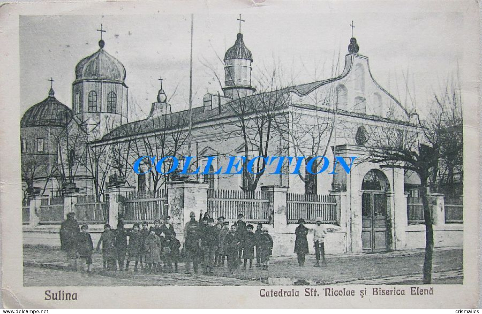 SULINA 1920, CATEDRALA Sft. NICOLAE, Biserica ELENA, Necirculata, Rar Exemplar - Roemenië