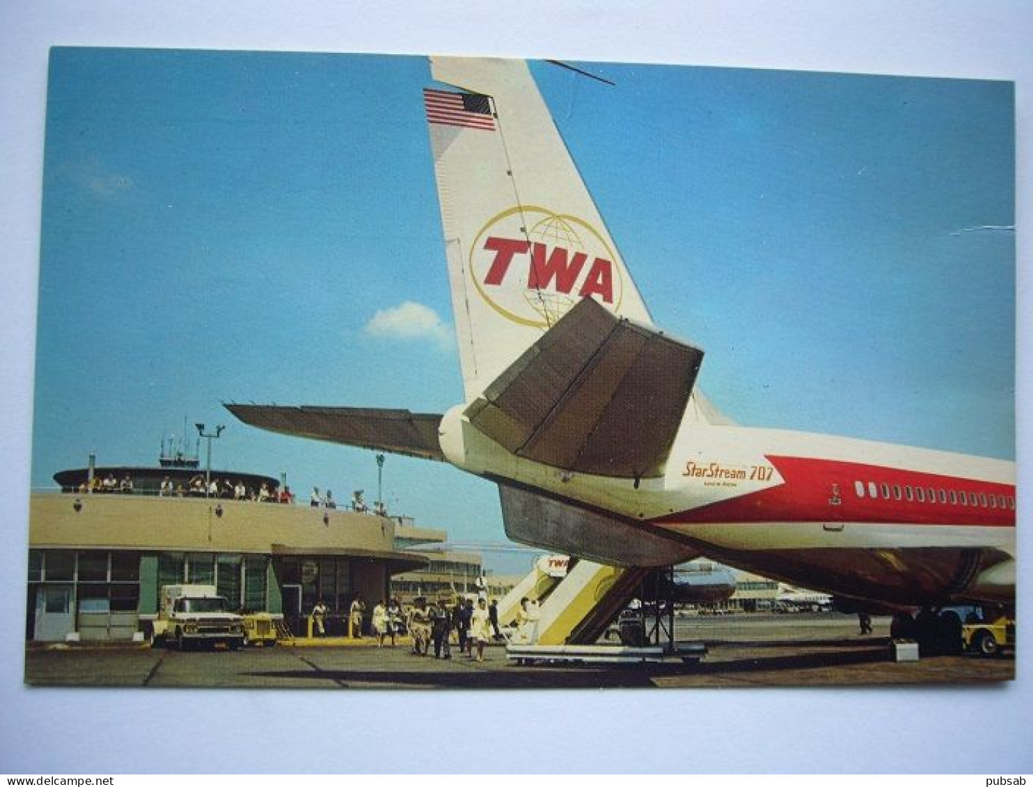 Avion / Airplane / TWA - TRANS WORLD AIRLINES / Boeing 707 / Seen At Pittsburgh Airport / Aéroport / Flughafen - 1946-....: Modern Era