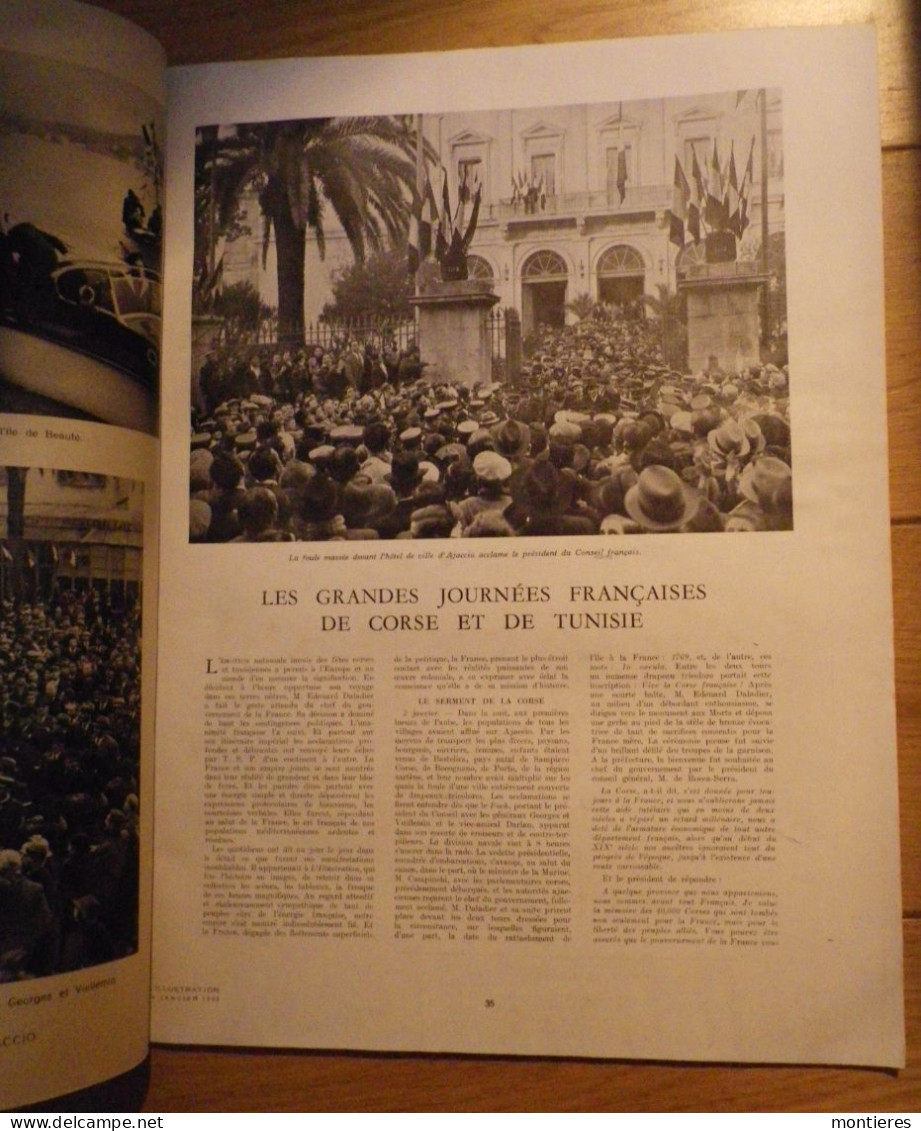 L'ILLUSTRATION Numéro N° 5002 - Journées Françaises De Corse Et De Tunisie - Alsace Lorraine 20 Ans Après - Palais ROHAN - L'Illustration