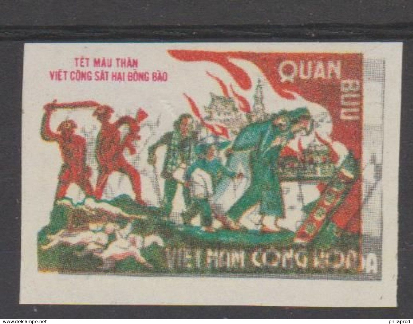 S.VIETNAM  #ERROR  COLORS  Shifted  **MNH  N° M3   No Gum As Issued   Réf  M3 - Vietnam